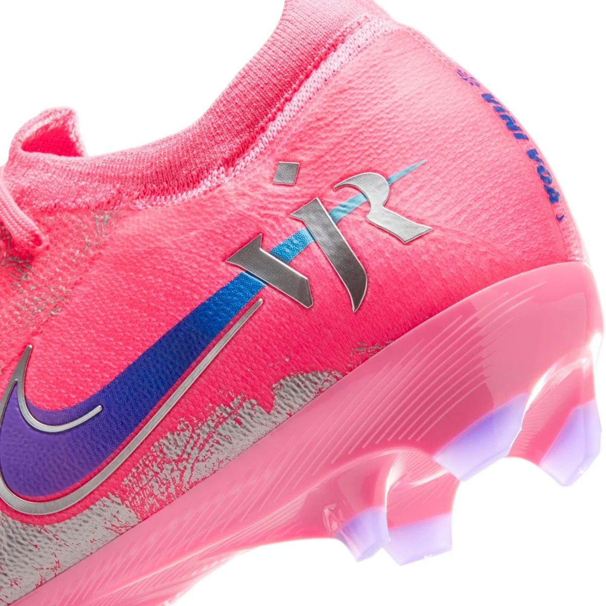 Nike Zoom Vapor 16 Pro Vini JR  FG Football Shoes Yarı Prof Çim Saha Futbol Kramponu Pembe