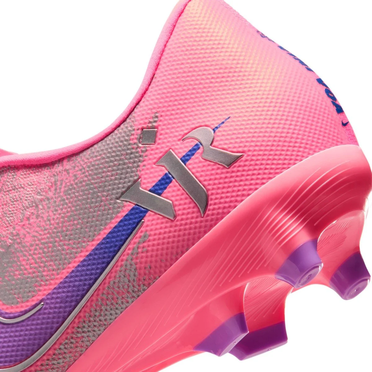 Nike Zoom Vapor 16 Vini JR Academy FG/MG Football Shoes Çoklu Zemin Futbol Kramponu Pembe