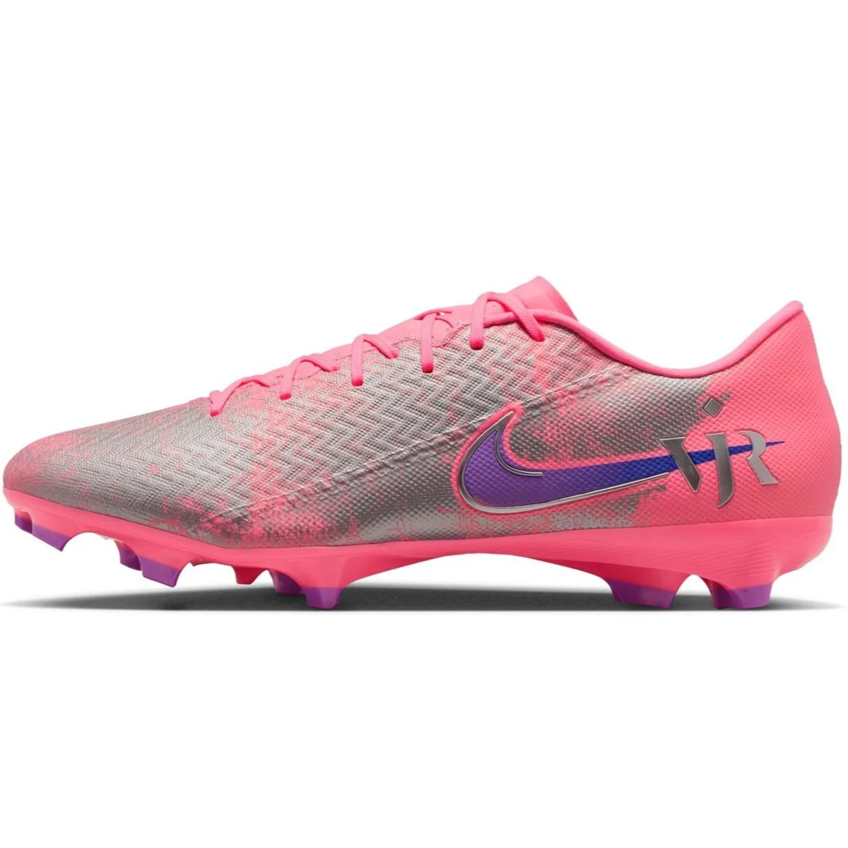 Nike Zoom Vapor 16 Vini JR Academy FG/MG Football Shoes Çoklu Zemin Futbol Kramponu Pembe
