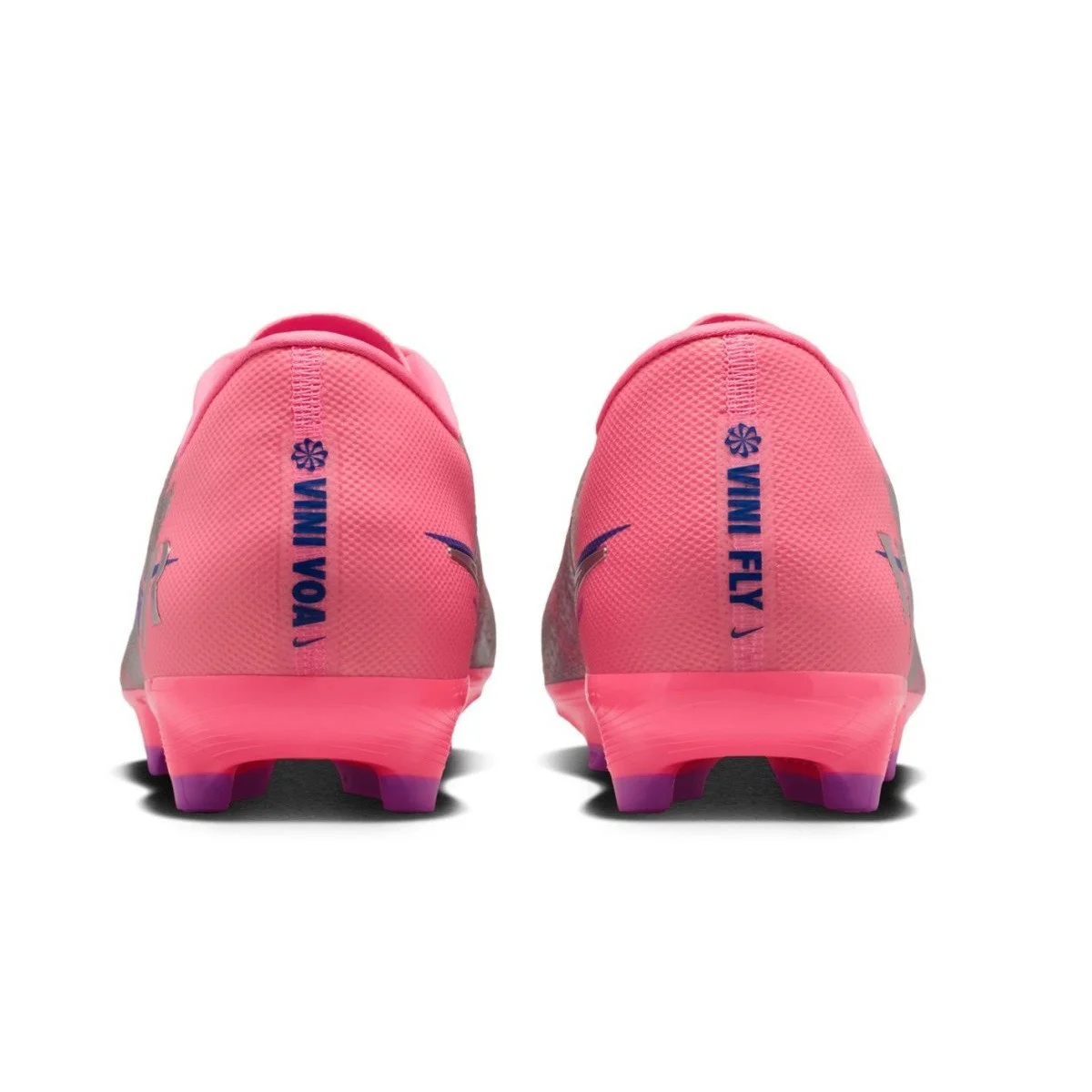 Nike Zoom Vapor 16 Vini JR Academy FG/MG Football Shoes Çoklu Zemin Futbol Kramponu Pembe