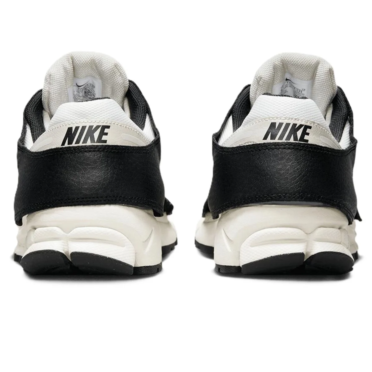 Nike Zoom Vomero 5 Premium Leather Unisex Sneaker Hakiki Deri Unisex Kesikli Siyah Deri Korumalı Günlük Spor Ayakkabı Beyaz Siyah