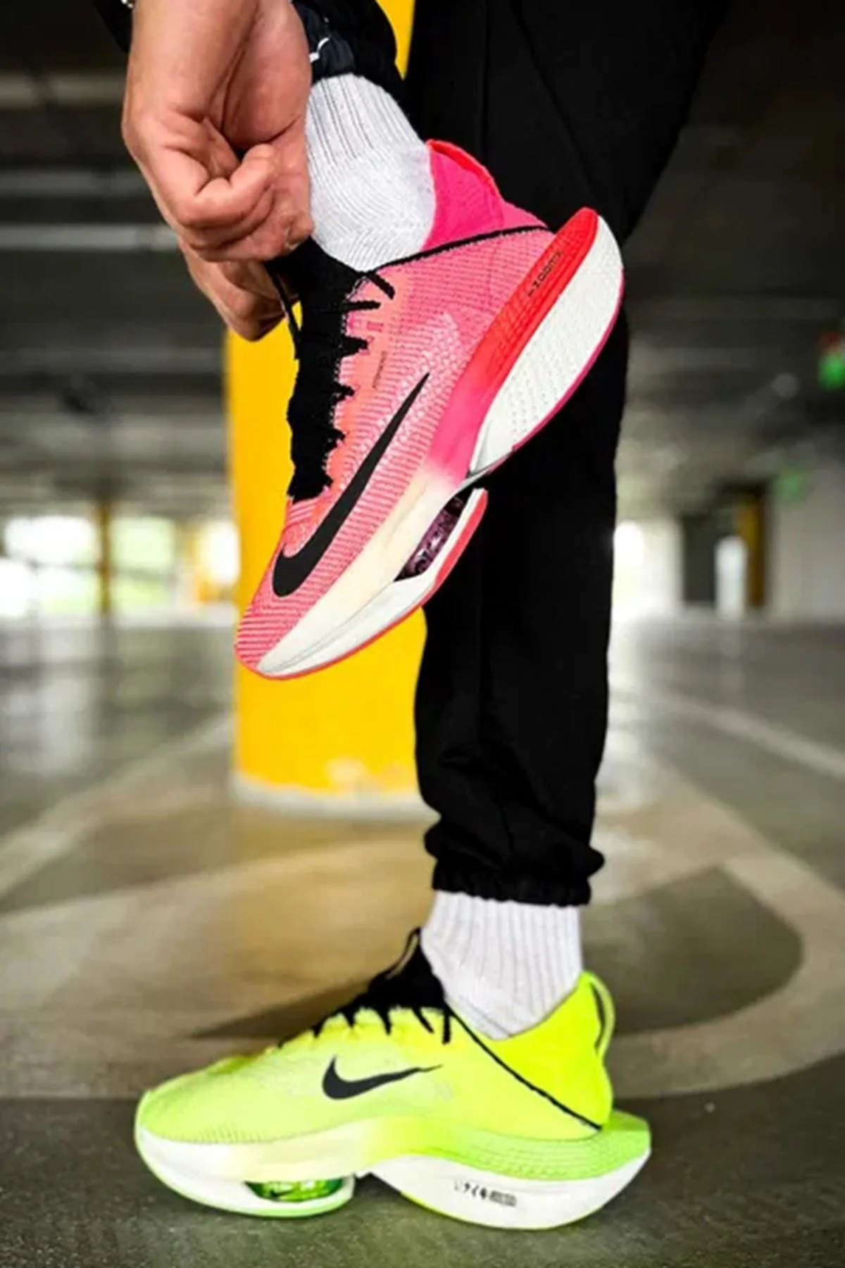 Nike Zoomx Alphafly Nex% 2 Atomknit Running Erkek Reflektörlü Koşu Antrenman Ayakkabısı Pembe Yeşil Fiyatı, Yorumları ve Özellikleri