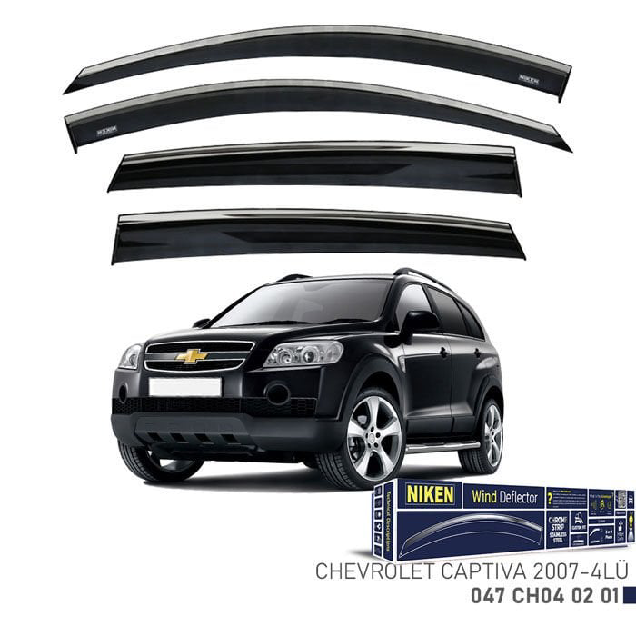 Niken Chevrolet Uyumlu Captiva -2007 Kromlu Cam Rüzgarlığı 4Lü Pa Niken Chevrolet Uyumlu Captiva -2007 Kromlu Cam Rüzgarlığı 4Lü Pa