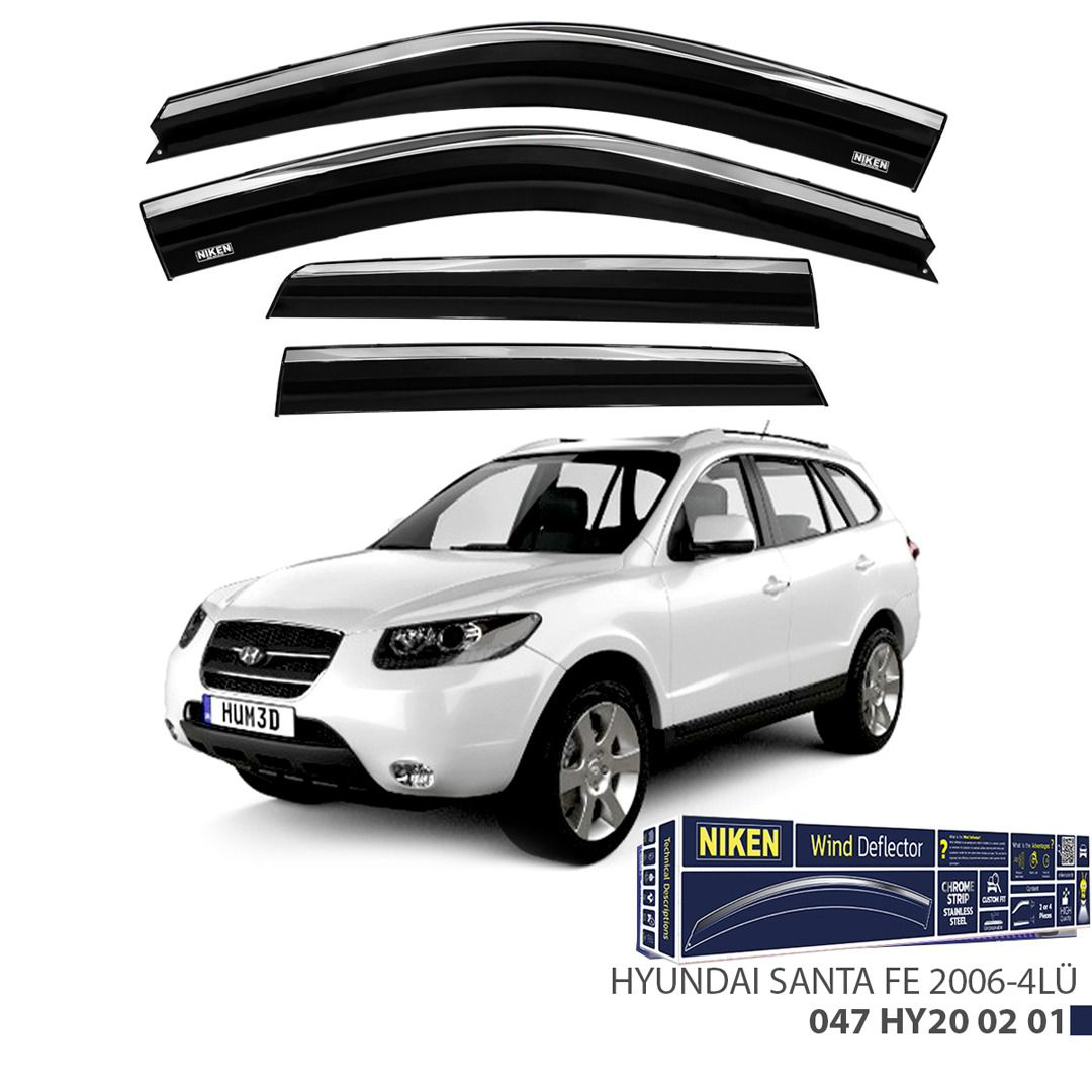 Niken Hyundai Santa Fe 2006- Kromlu Cam Rüzgarlığı 4 LÜ Niken Hyundai Santa Fe 2006- Kromlu Cam Rüzgarlığı 4 LÜ Fiyatı, Yorumları ve Özellikleri