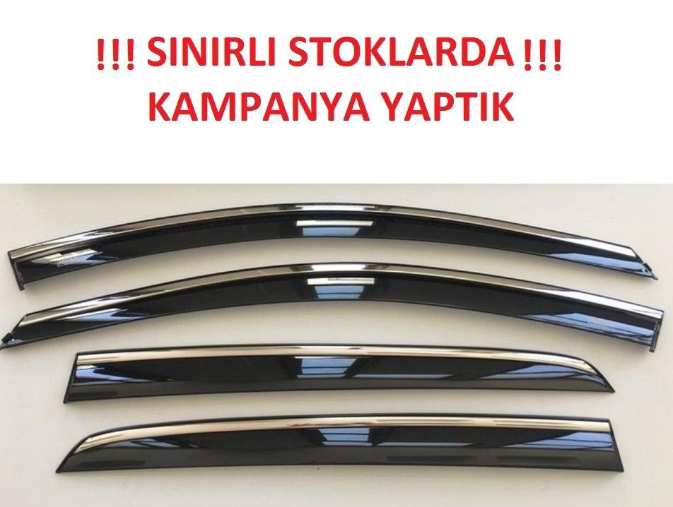 Niken Kia Uyumlu Sportage 2010-2015 Kromlu Cam Rüzgarlığı 4'Lü