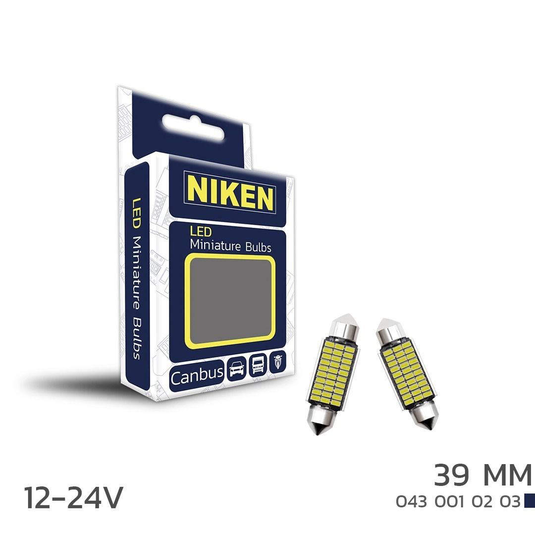 Niken Led Ampul Sofit Canbus Led 39Mm 12-24V Niken Led Ampul Sofit Canbus Led 39Mm 12-24V
