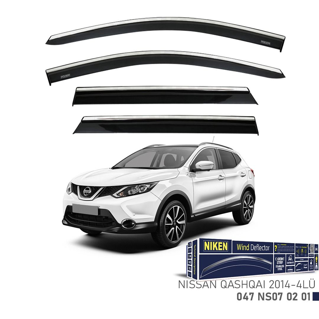 Drs Tuning Niken Nissan Qashqai 2014- Kromlu Cam Rüzgarlığı 4 Lü Drs Tuning Niken Nissan Qashqai 2014- Kromlu Cam Rüzgarlığı 4 Lü