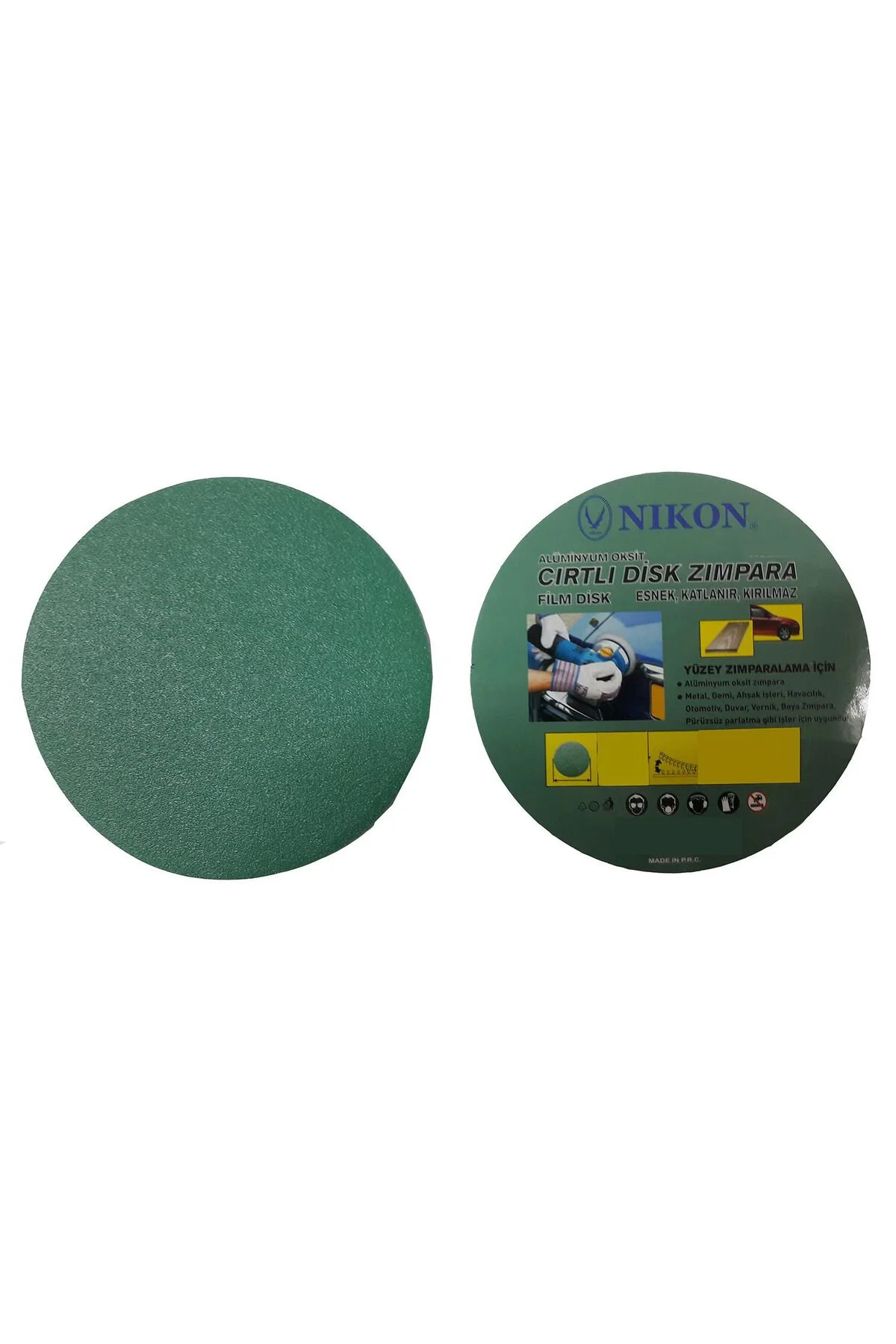 Nikon 52025 Kırılmaz Yeşil Cırt Zımpara 115X60 Kum
