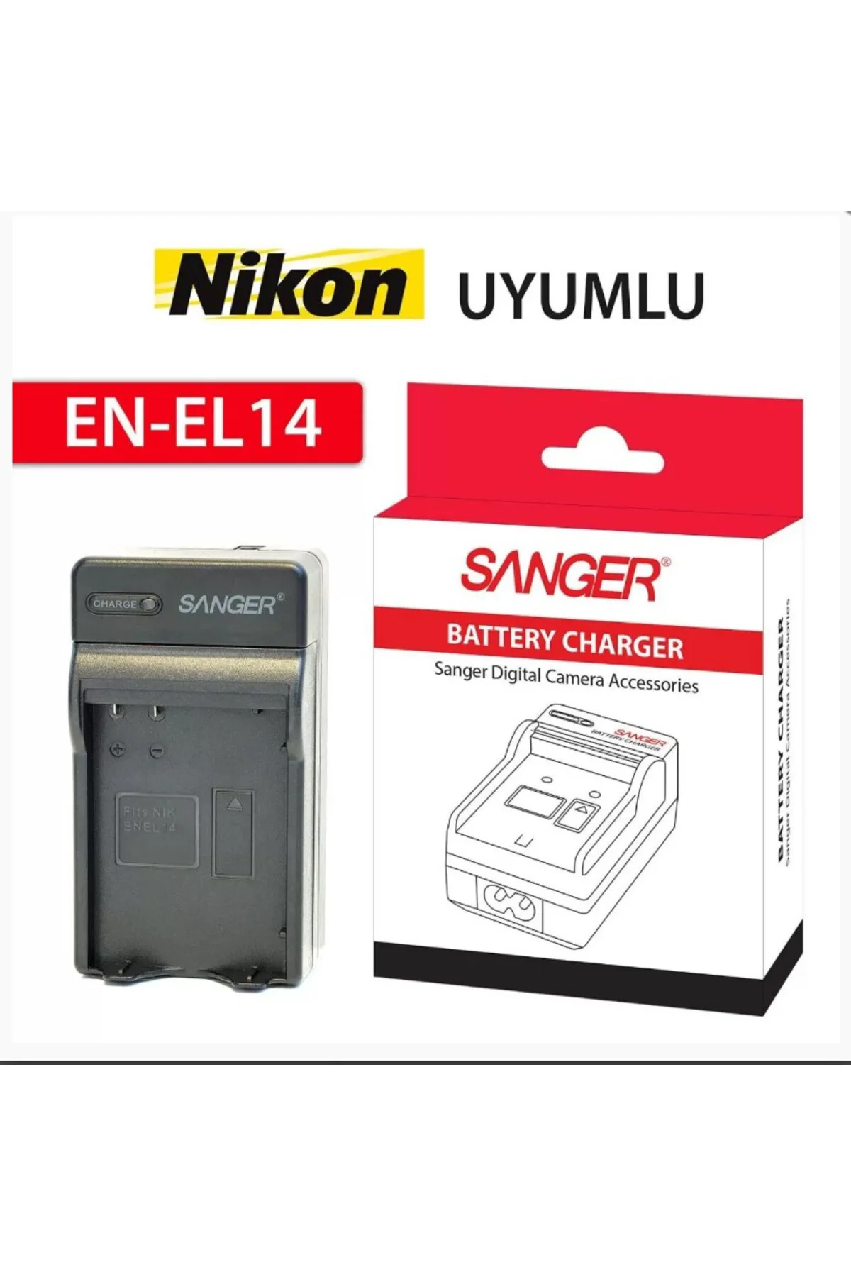 ,nikon En-el14,bataryası Ile Uyumlu Şarj Cihazı Aleti.