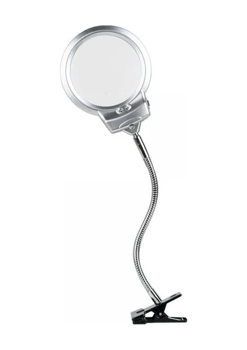 Nikula-2.5x130 Mm 5x24 Mm Led Aydınlatmalı Büyüteç,masa Üstü Metal Hortum Mandallı-mg15124-c Lisinya Diğer