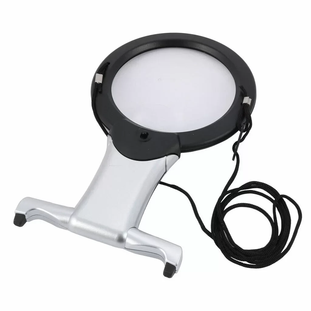 Nikula- 2X 6X LED eller serbest,boyun asılı,dıkış,okuma için en uygun Büyüteç 11b-1 ( Lisinya )
