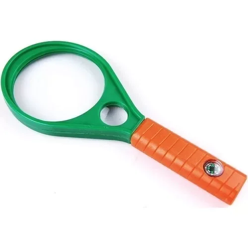 Nikula- Optik Cam El Büyüteç 65MM 6x 4x Pusulalı Çocuklar ve Yetişkinler MG89075 ( Lisinya )