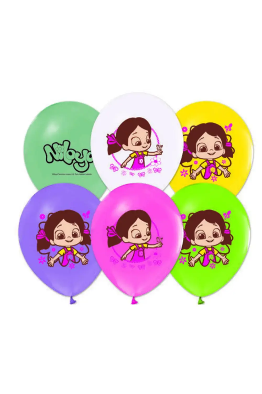 Niloya Baskılı Balon 12 Inch 10 Adet