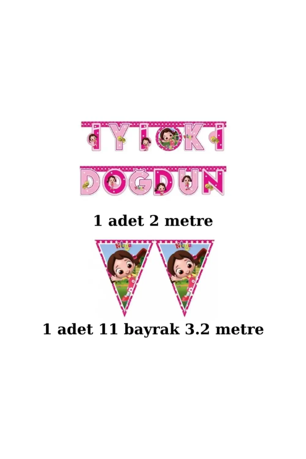 Niloya Doğum Günü Parti Seti 16 Kişilik