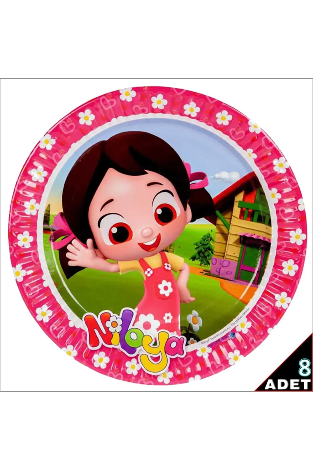 Niloya Karton Tabak - 23cm X 8 Adet