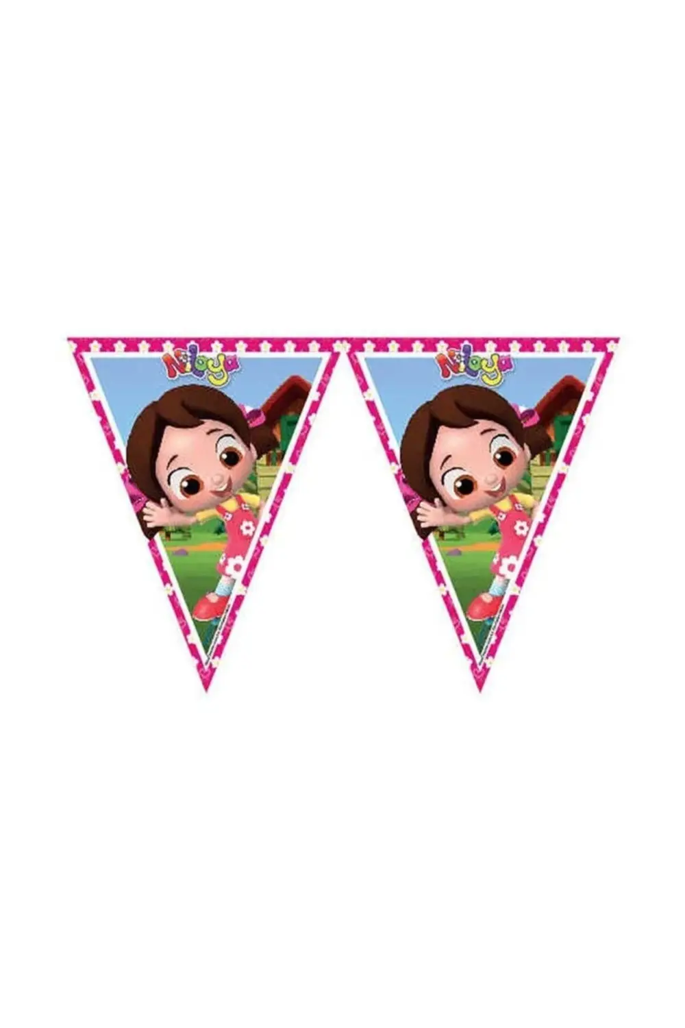 Niloya Temalı Bayrak Set Üçgen Flama 320x28 cm