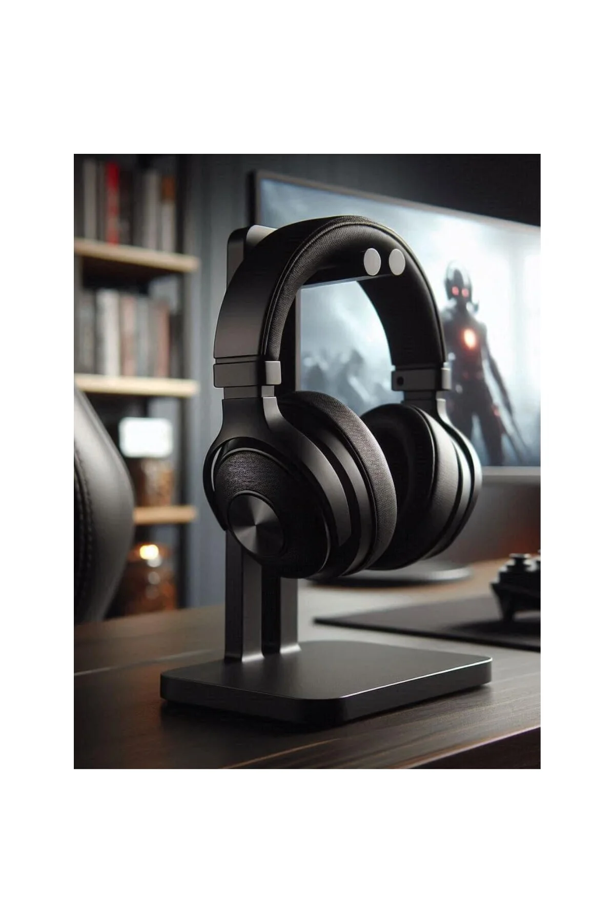 Nilux Dizayn Modern Kulaklık Standı | Masaüstü 3D Baskı Kulaklık 