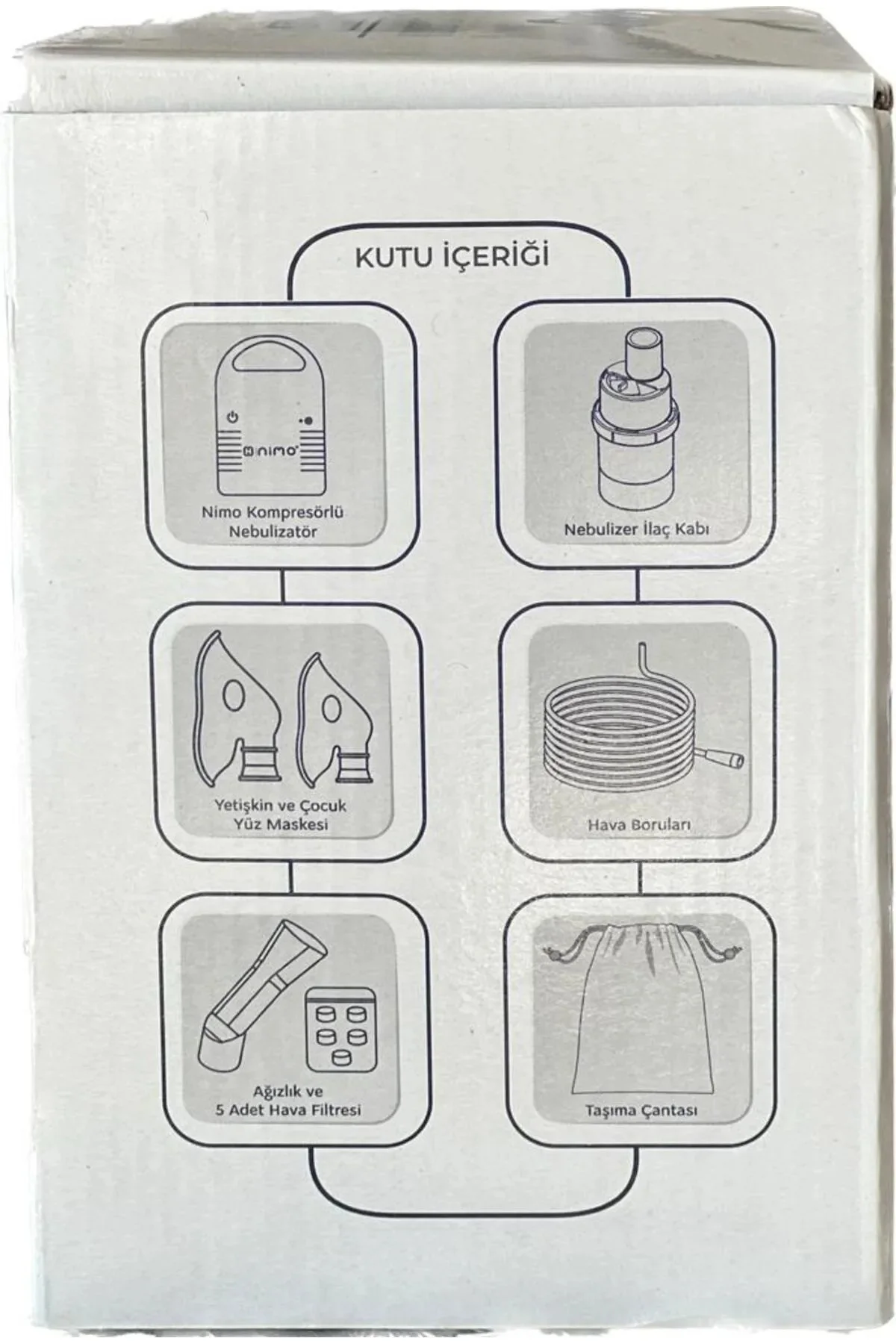 NİMO Kompresörlü Compact Mini Nebülizatör (HNK-NBL-MN) NİMO Kompresörlü Compact Mini Nebülizatör (HNK-NBL-MN)