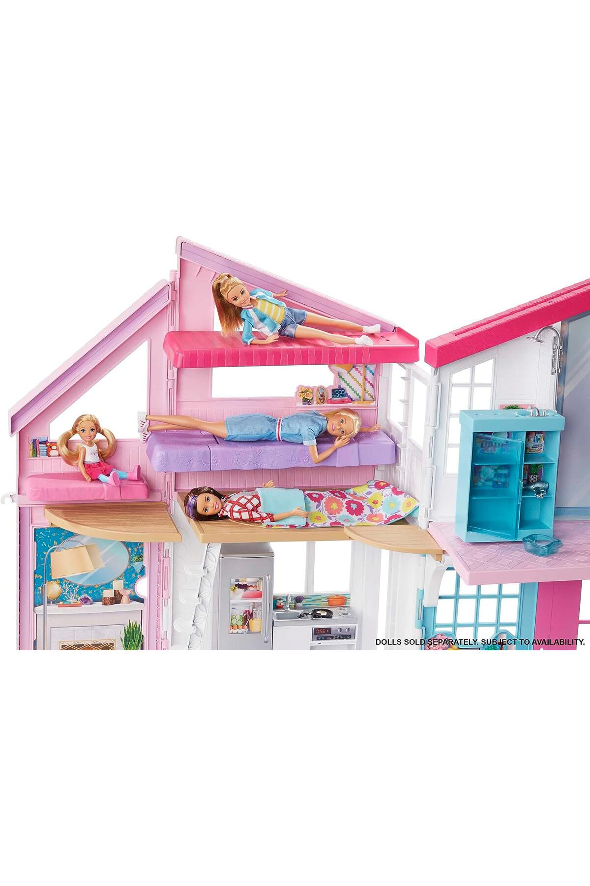 Barbie 'Nin Muhteşem Malibu Evi, Dönüşüm Özellikli, 25'Ten Fazla Parçalı