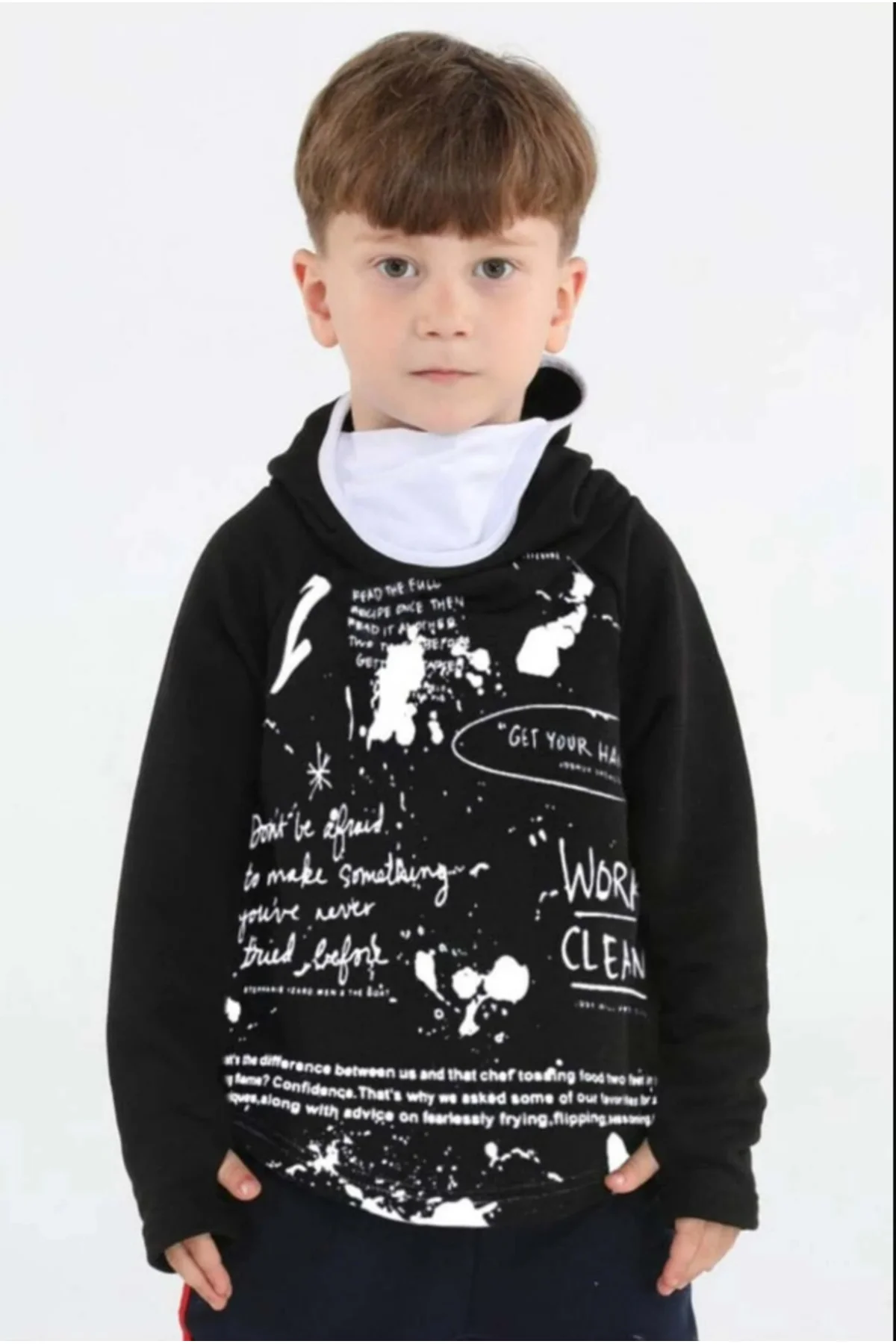 Ninja Casa Baskılı Siyah Unisex Sweatshirt BN-069-MestrendTR-MestrendTR Ninja Casa Baskılı Siyah Unisex Sweatshirt BN-069-MestrendTR-MestrendTR