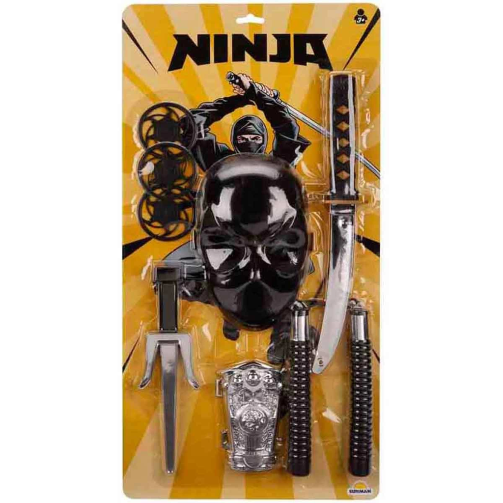 Ninja Maskeli Savaşçı Seti 8 Parça Ninja Maskeli Savaşçı Seti 8 Parça