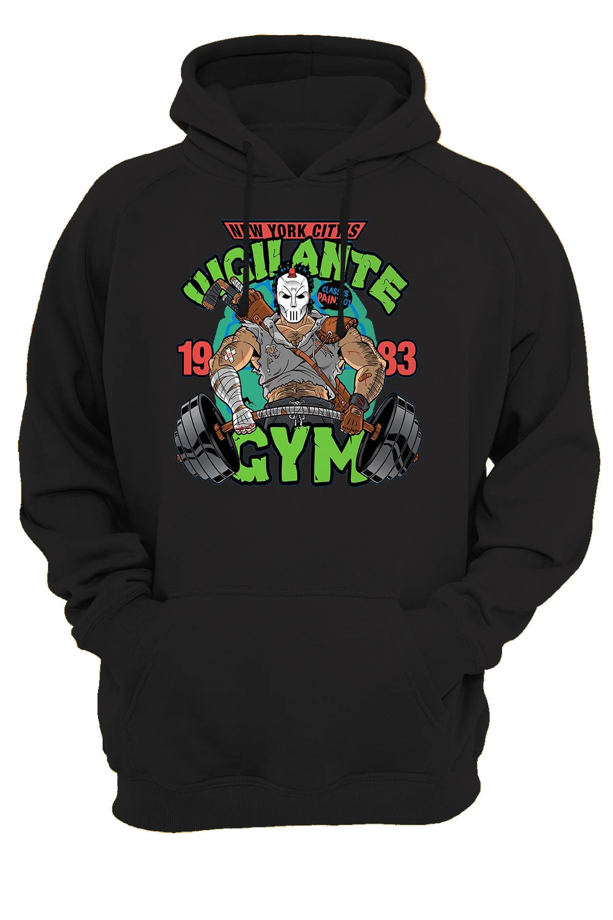 Ninja Turtles Casey Jones Gym Baskılı Fermuarsız Kapüşonlu Sweatshirt Hoodie Ninja Turtles Casey Jones Gym Baskılı Fermuarsız Kapüşonlu Sweatshirt Hoodie