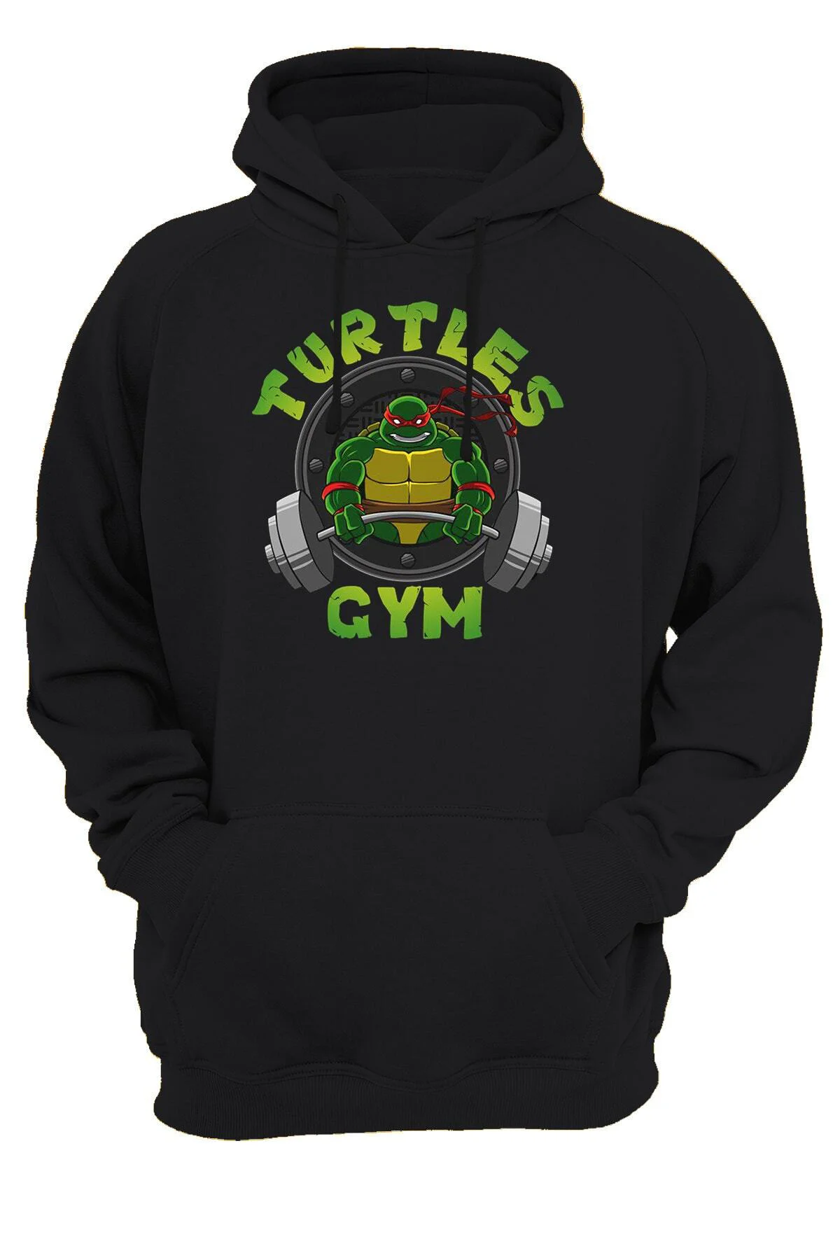 Ninja Turtles Gym Baskılı Fermuarsız Kapüşonlu Sweatshirt Hoodie Ninja Turtles Gym Baskılı Fermuarsız Kapüşonlu Sweatshirt Hoodie