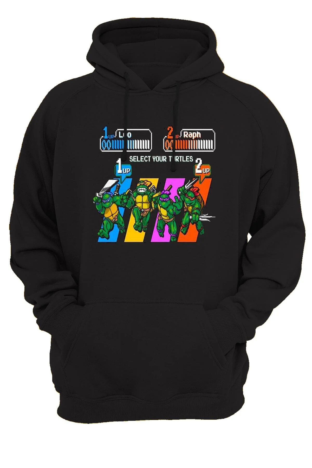 Ninja Turtles Sega Baskılı 3 Ipl. Şardonlu, Kalın(600 GR.) Içi Polar Hoodie