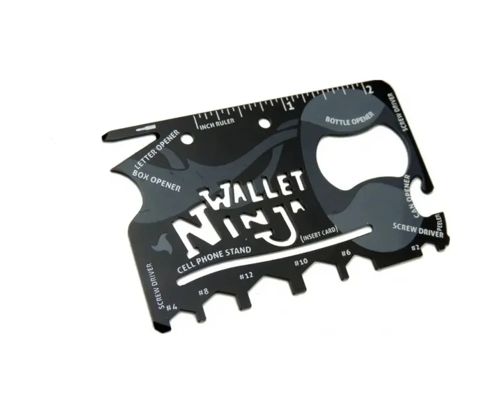 Ninja Wallet Survival Acil Durum Kiti / Kartı - 18 İn 1 Diğer
