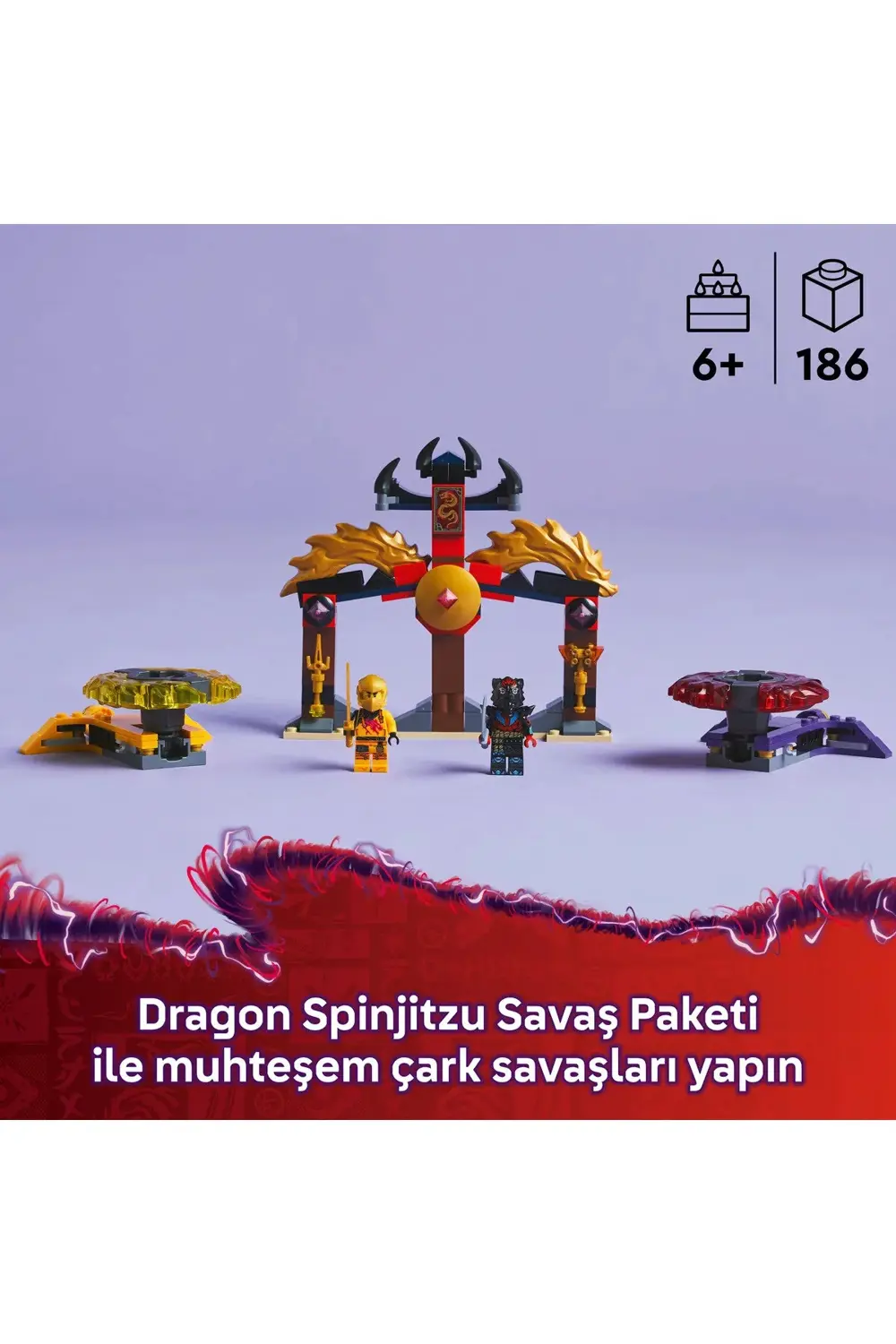 ® NINJAGO® Ejderha Spinjitzu Savaş Paketi 71826 -6+ Çocuklar için ® NINJAGO® Ejderha Spinjitzu Savaş Paketi 71826 -6+ Çocuklar için