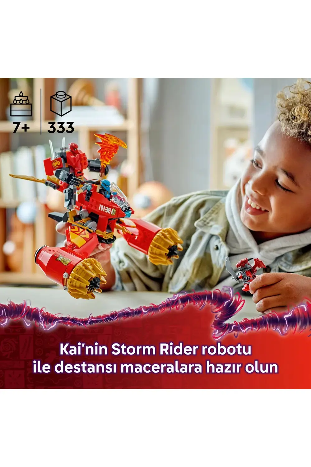 ® NINJAGO® Kai’nin Robot Fırtına Aracı 71830 - 7+ Çocuklar için Y
