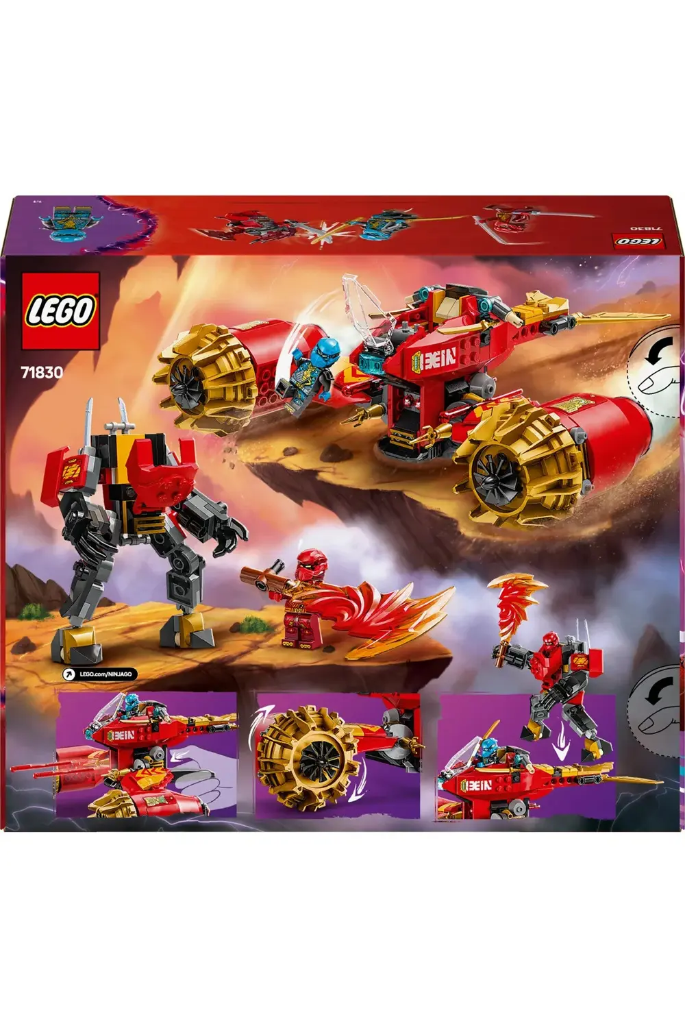 ® NINJAGO® Kai’nin Robot Fırtına Aracı 71830 - 7+ Çocuklar için Y