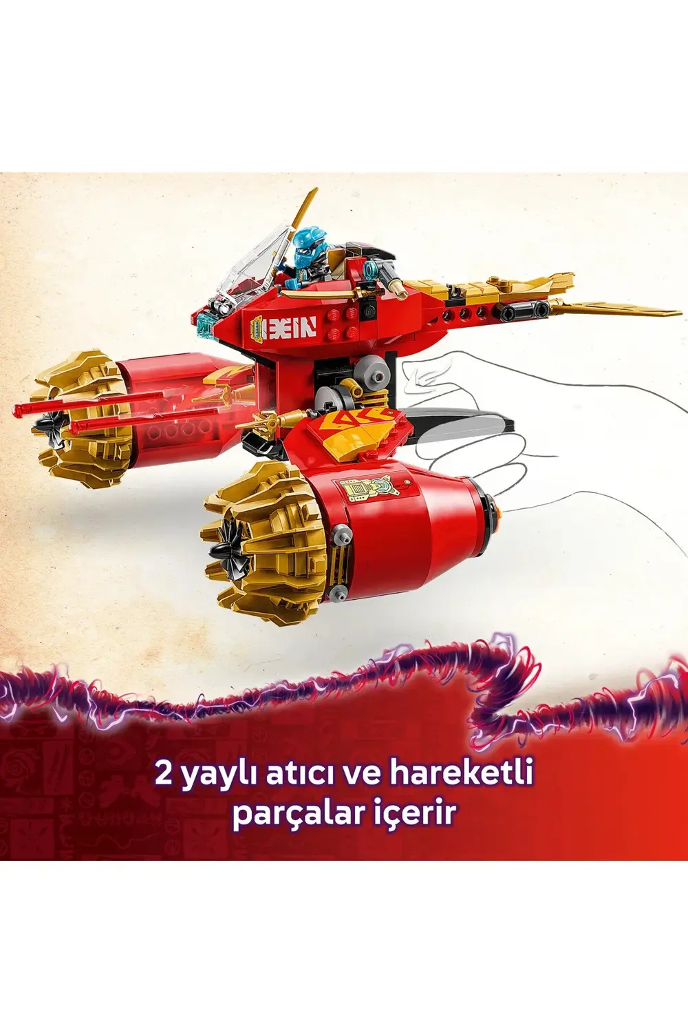 ® NINJAGO® Kai’nin Robot Fırtına Aracı 71830 - 7+ Çocuklar için Y