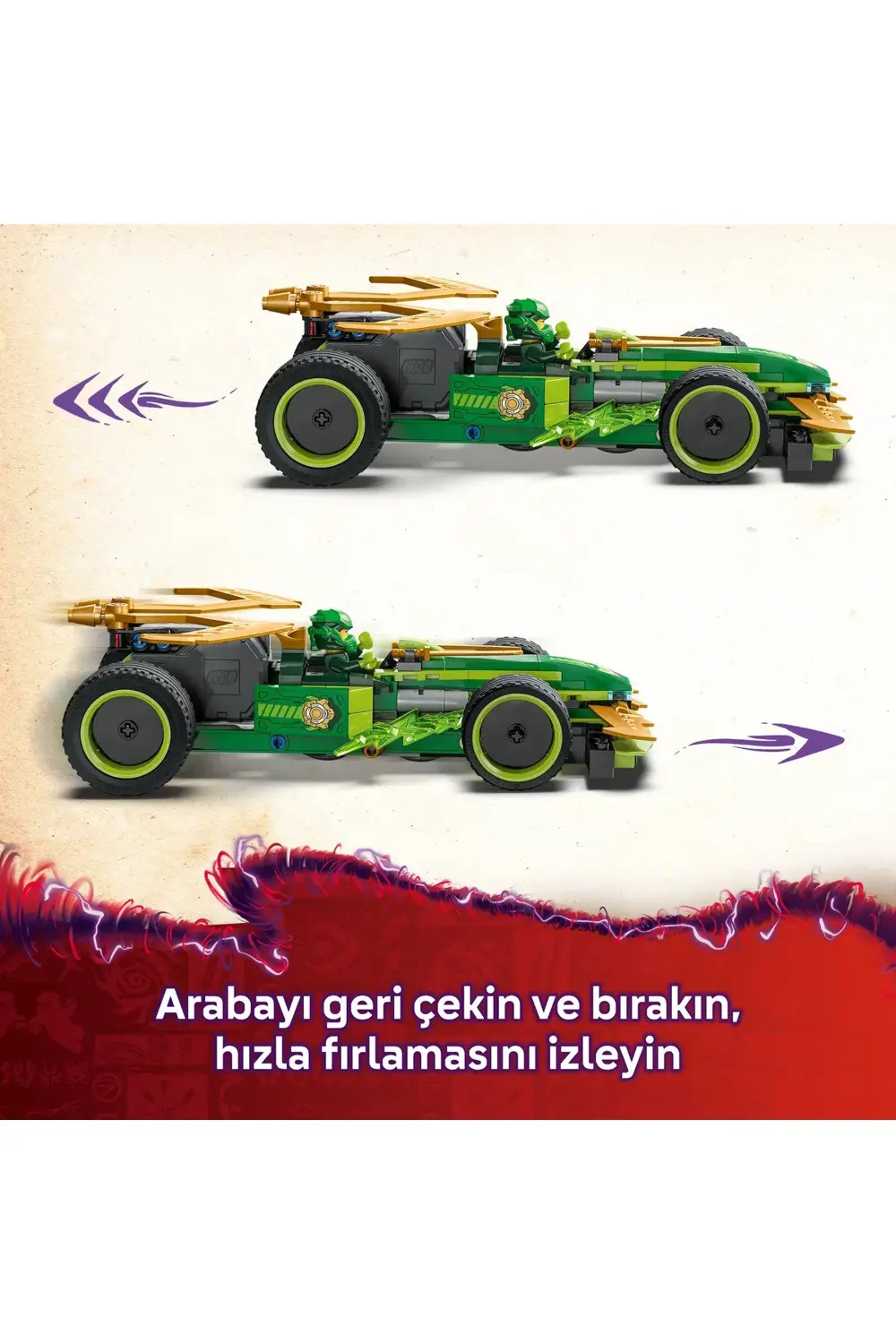 ® NINJAGO® Lloyd’un Çek-Bırak Yarış Arabası 71828 - 7+ Çocuklar i