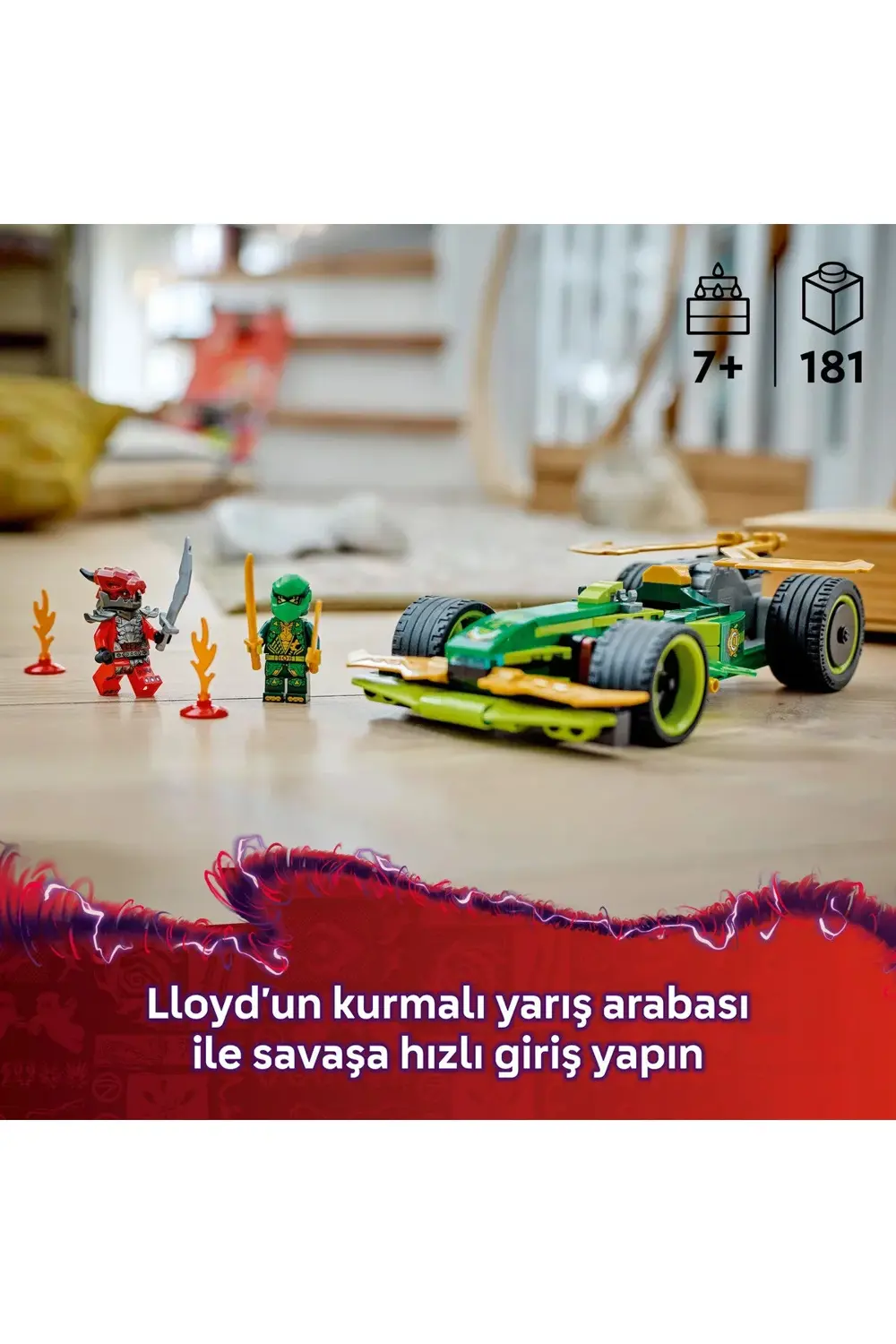 ® NINJAGO® Lloyd’un Çek-Bırak Yarış Arabası 71828 - 7+ Çocuklar i