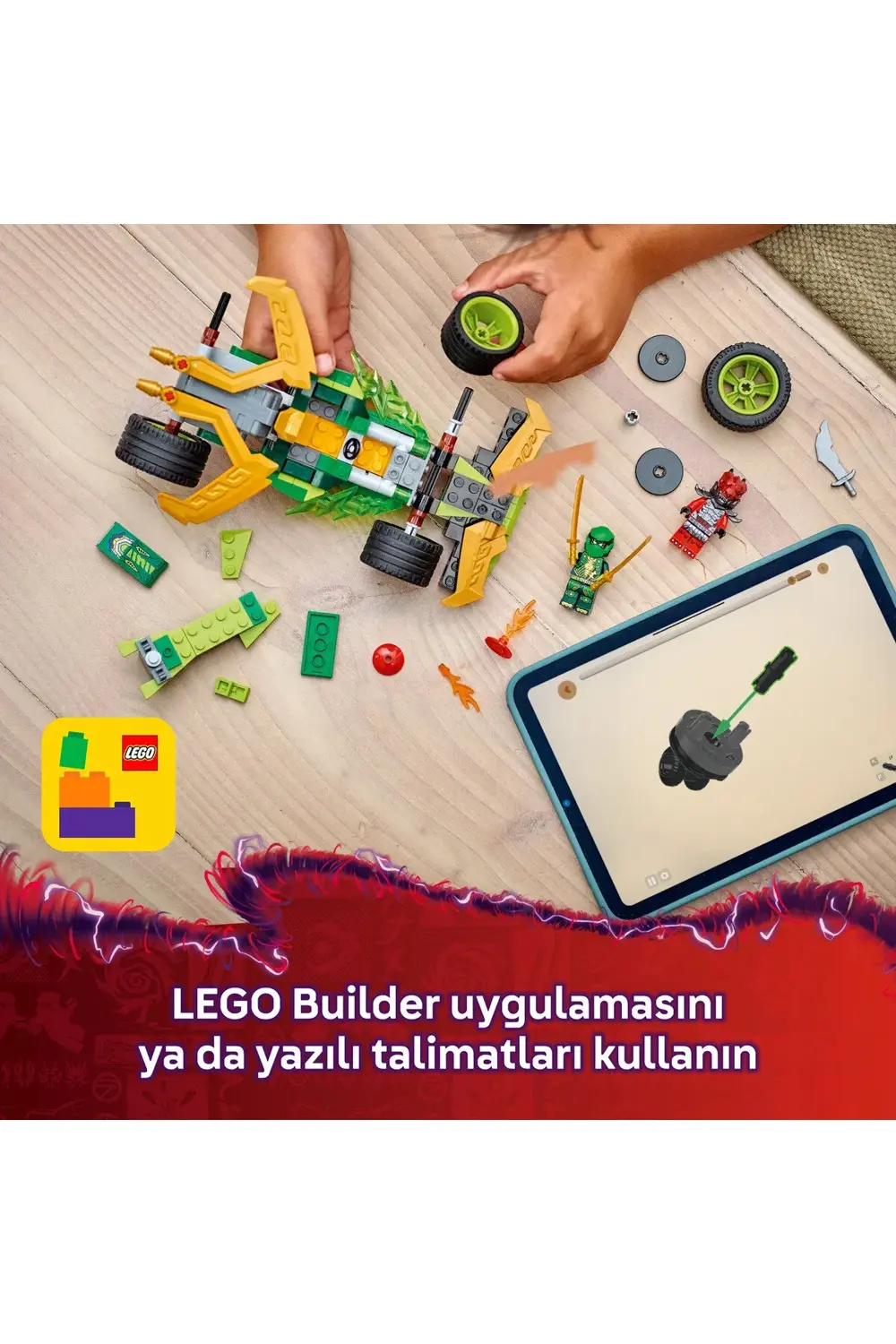 ® NINJAGO® Lloyd’un Çek-Bırak Yarış Arabası 71828 - 7+ Çocuklar i