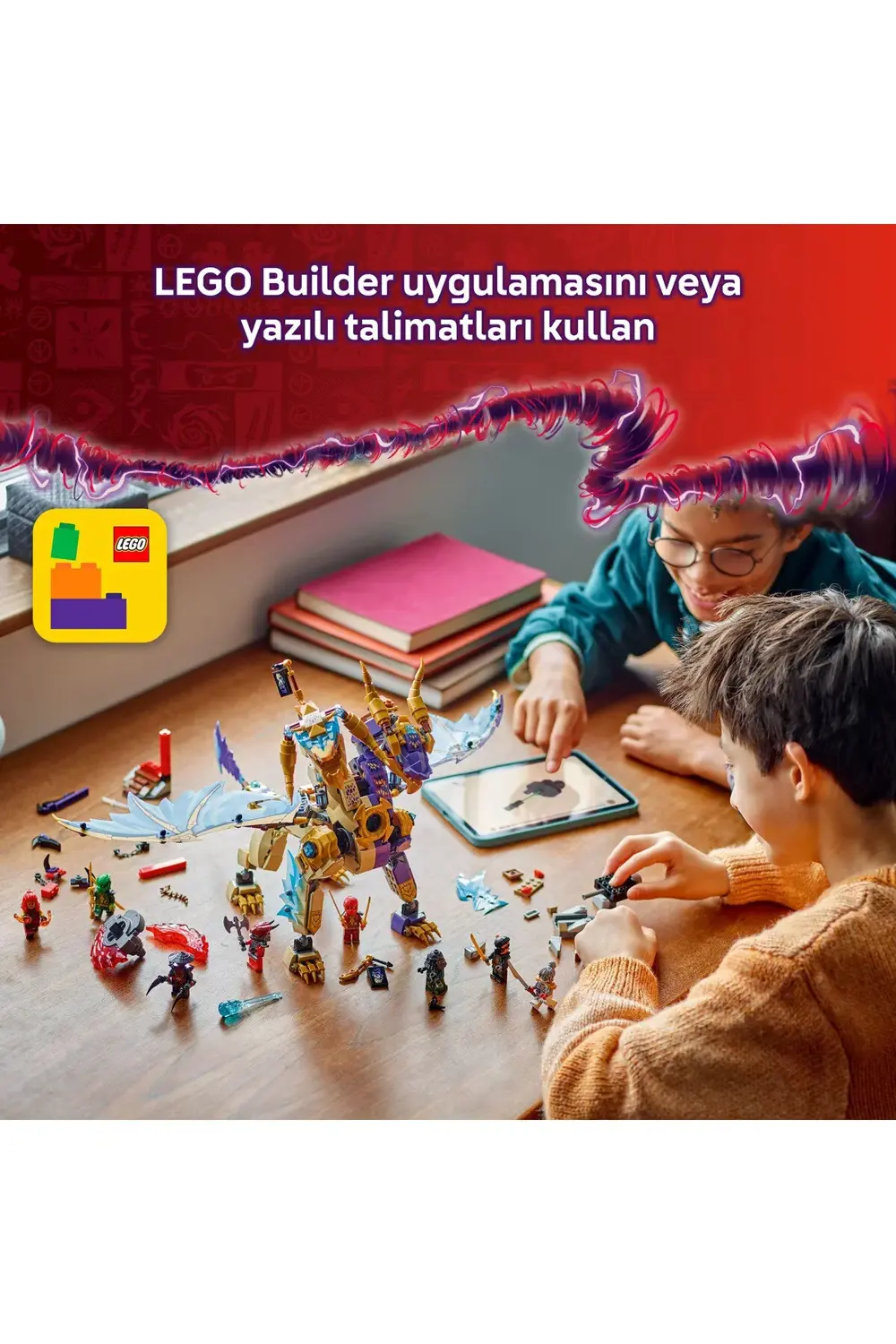 ® NINJAGO® Odak Ark Ejderhası 71836 - 9+ Yaratıcı Oyuncak Yapım S