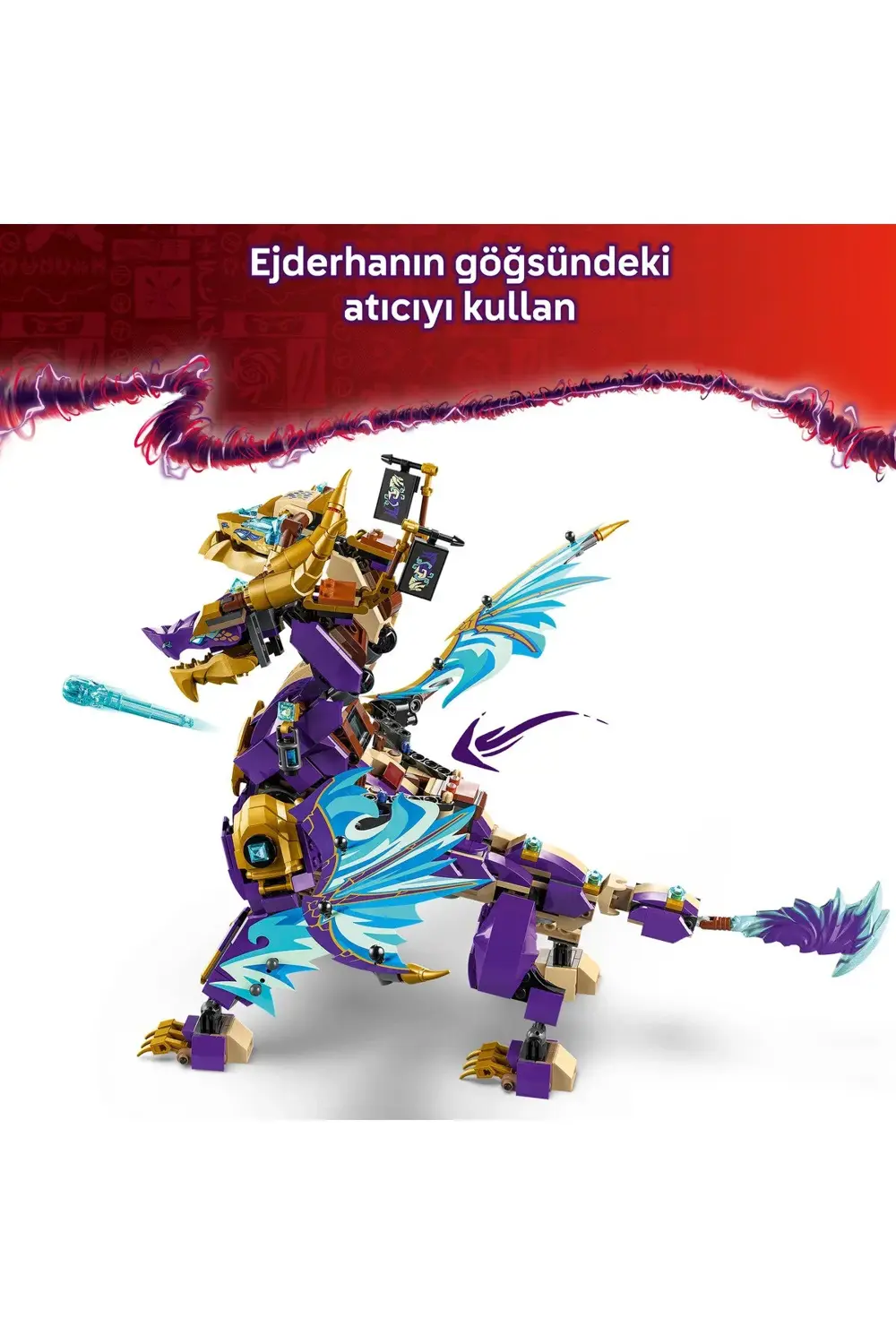 ® NINJAGO® Odak Ark Ejderhası 71836 - 9+ Yaratıcı Oyuncak Yapım S