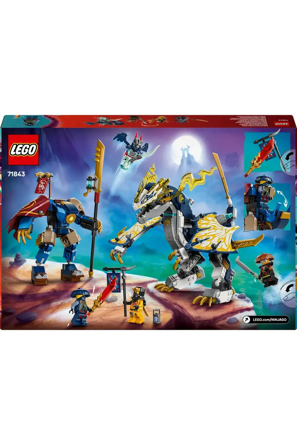 ® NINJAGO® Rogue’un Robot Ejderha Binicisi 71843 - 8+ Çocuklar iç