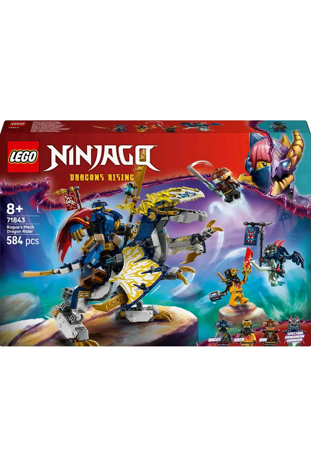® NINJAGO® Rogue’un Robot Ejderha Binicisi 71843 - 8+ Çocuklar iç
