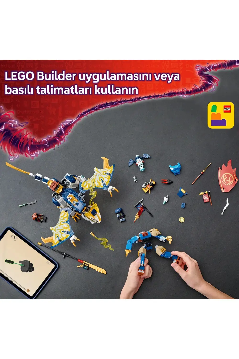 ® NINJAGO® Rogue’un Robot Ejderha Binicisi 71843 - 8+ Çocuklar iç
