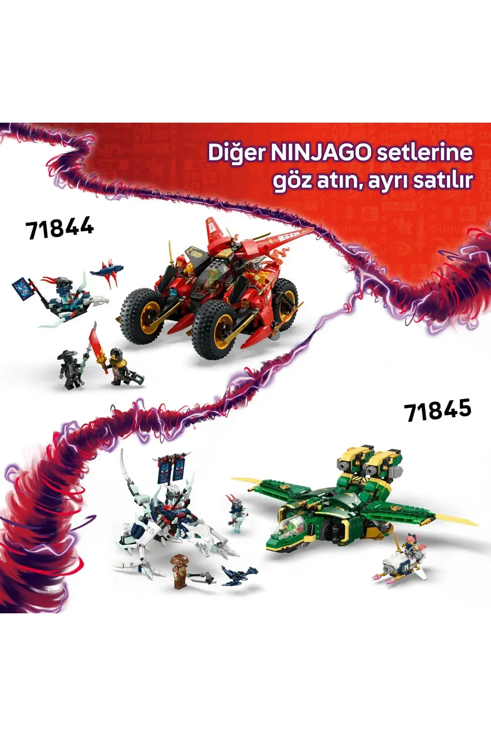 ® NINJAGO® Rogue’un Robot Ejderha Binicisi 71843 - 8+ Çocuklar iç