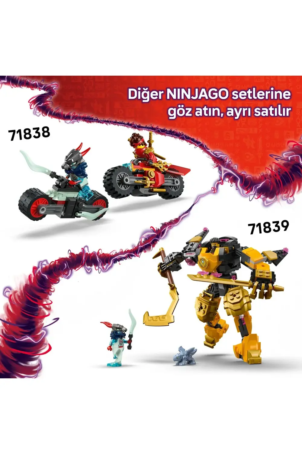 ® NINJAGO® Usta Ejderha Rontu 71842 - 7+ Çocuklar için Yaratıcı O