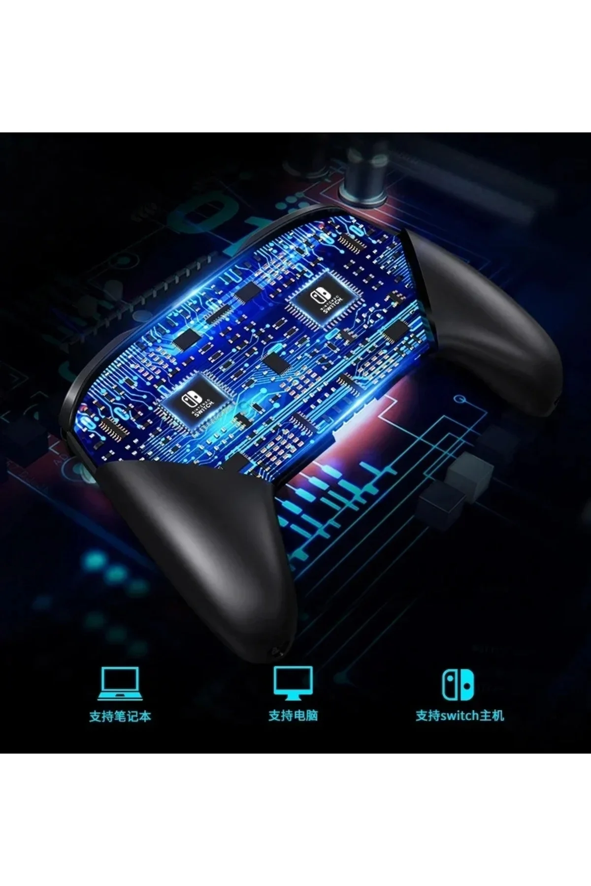 Nintendo Switch uyumlu kırmızı bluetooth joystick kablosuz oyun kolu - Garantisiz Garanti Süresi