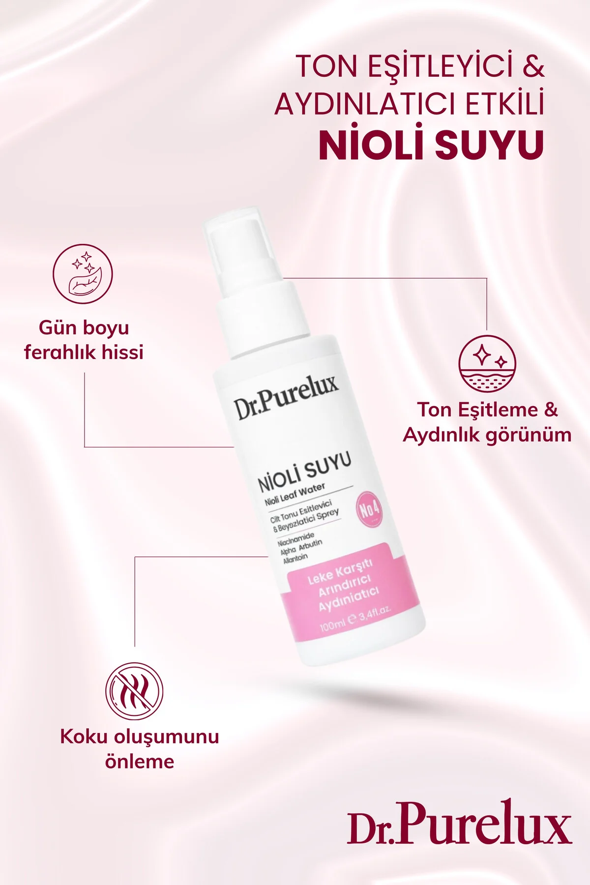 Nioli Suyu İntim Bakım Spreyi – Ton Eşitleyici & Leke Karşıtı I A