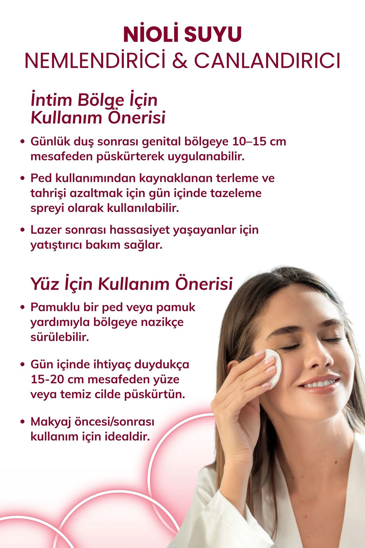Nioli Suyu – İntim Genital Koku Önleyici-Arındırıcı+Yatıştırıcı+H
