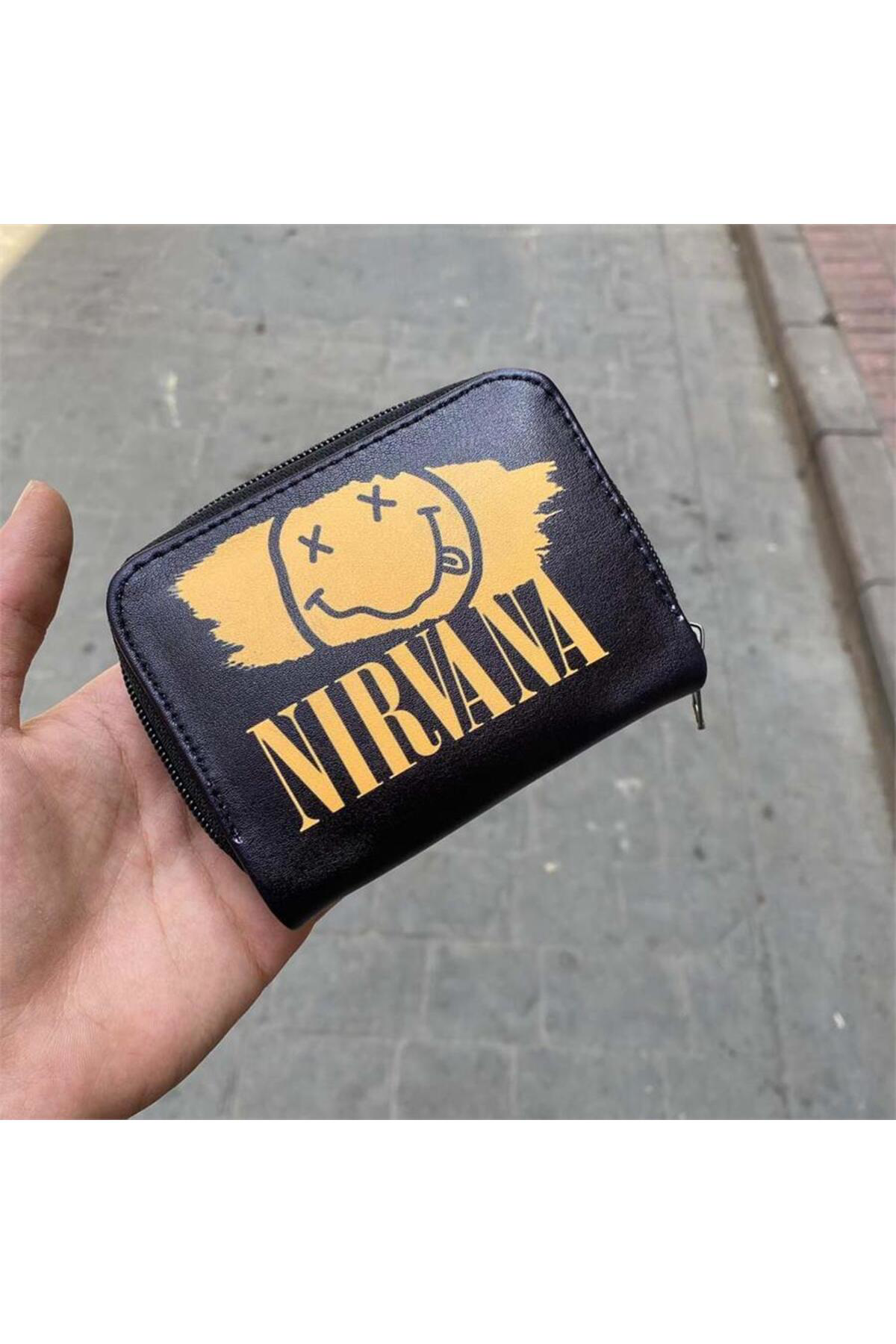 Nirvana Smiley Logo Kısa Cüzdan