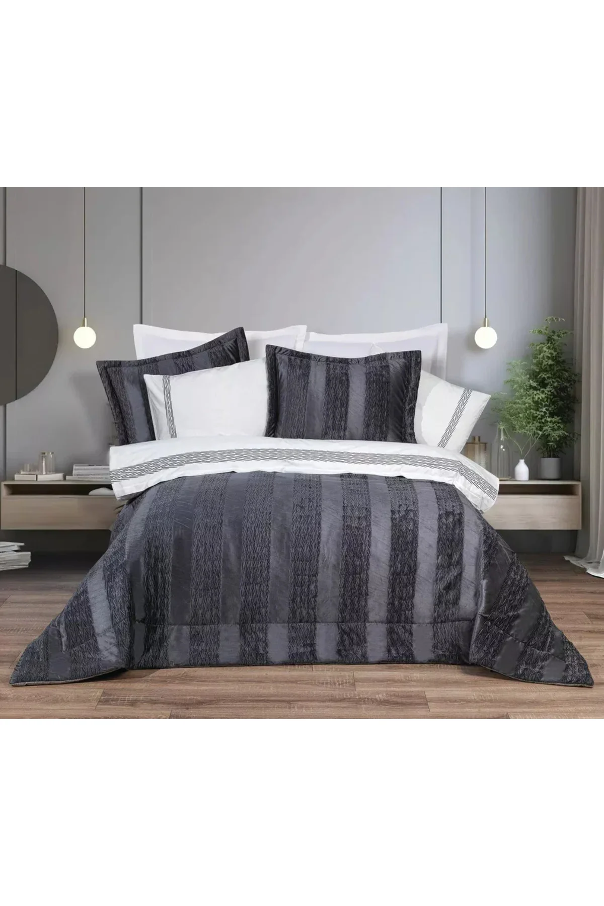 Nirvana Yatak Örtüsü Seti İndigo