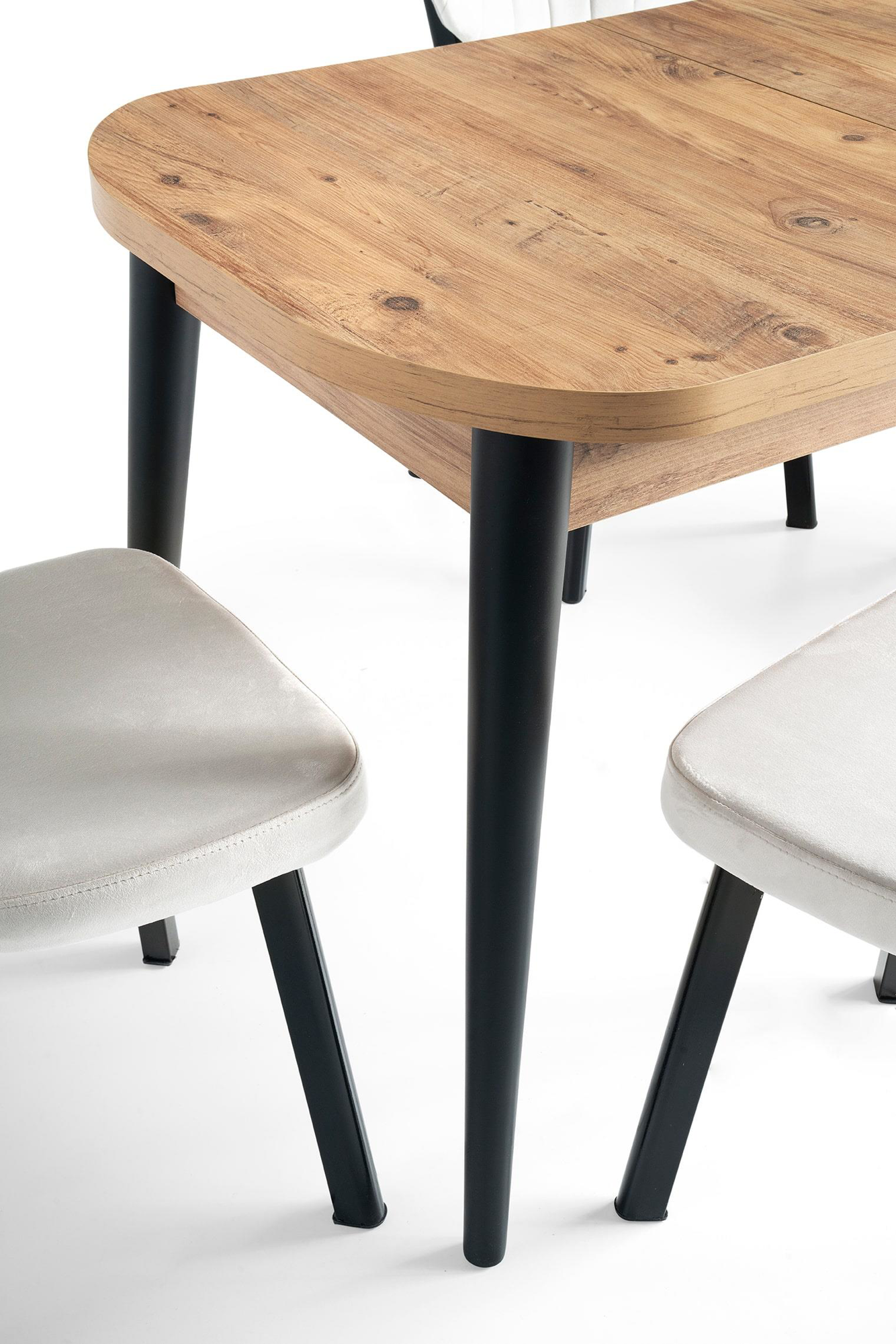 Nisa Açılır MDF Oval Mutfak Masası 70x110 Nisa Açılır MDF Oval Mutfak Masası 70x110