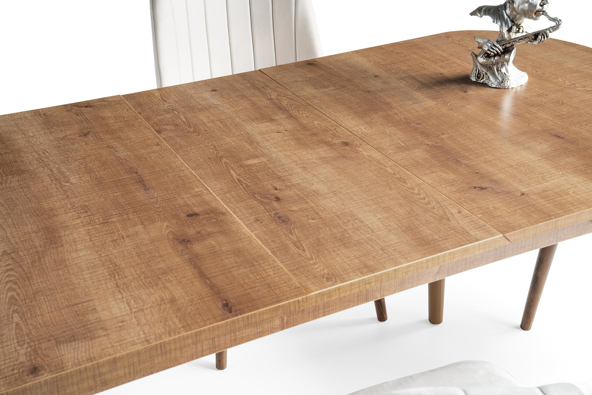 Nisa Açılır MDF Oval Mutfak Masası 70x110 Nisa Açılır MDF Oval Mutfak Masası 70x110